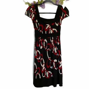 Wrapper Sleeveless Dress | Color: Black/Red